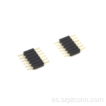 Conector de clavija de 2,0 mm de una sola fila recta 6P